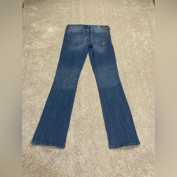 Express barely bootcut jeans low rise women’s sz 6R dark wash Y2K grunge western - Picture 1 of 15